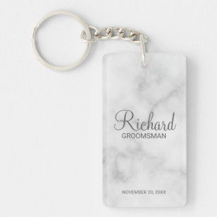 Marble Personlig Namn och Monogram Groomsman