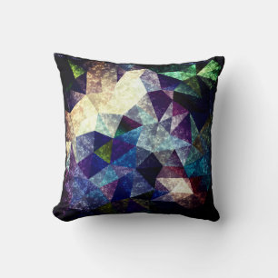 Marble polygonal mönster . God Jul! Knapp Kudde