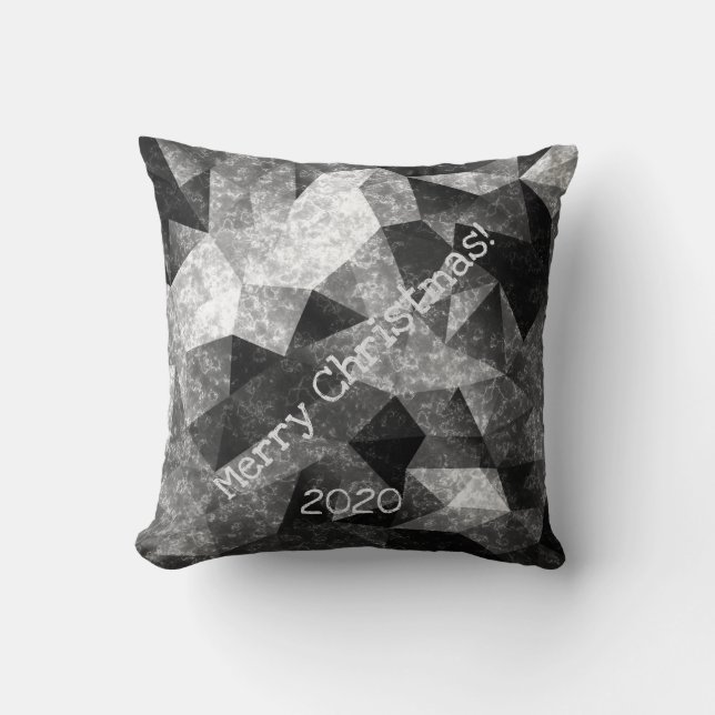 Marble polygonal mönster kudde (Framsida)
