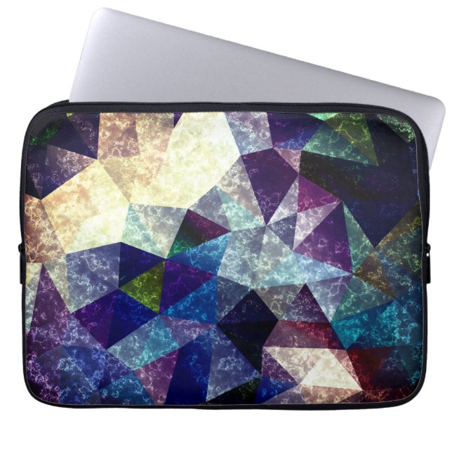 Marble polygonal mönster . laptop fodral (Framsidan)