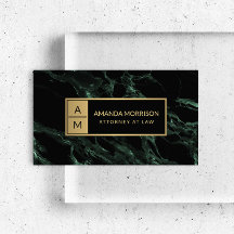 Marble professionell Minimal Monogram Grönt Marble