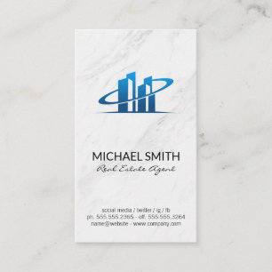 Marble Realtor Broker Real Gods Agent Visitkort
