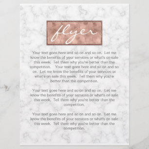 Marble Ro Guld Box Elegant Flyer