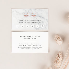 Marble & Ro Guld Lash & Brows Beauty Lojalitetskort