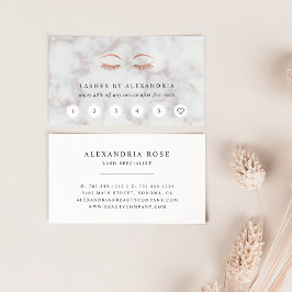 Marble & Ro Guld Lash & Brows Beauty Lojalitetskort