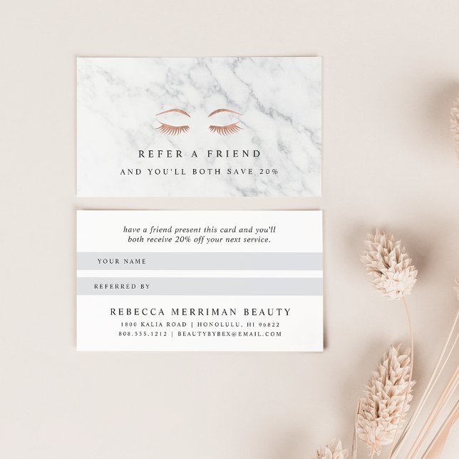 Marble & Ro Guld Lash & Brows Beauty Rabattkort (Skapare uppladdad)