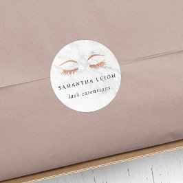 Marble & Ro Guld Lash & Brows Beauty Runt Klistermärke