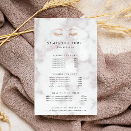 Marble Ro Guld Lash & Brows Pris & Services Flygblad