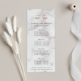Marble Ro Guld Lash & Brows Pris & Services Reklamkort