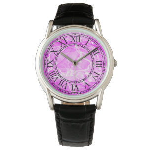Marble Rosa Digital Papper Armbandsur