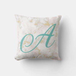 Marble Rosa Guld Mönster Pillow-tillbehör Kudde