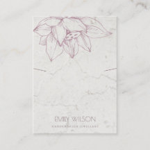 MARBLE ROSA LOTUS ENKEL NECKLACE VISNING