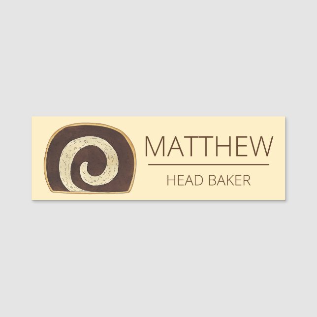 Marble Rye Bread Slice Jewish Bakery Baking Food Namnbricka (Framsida)