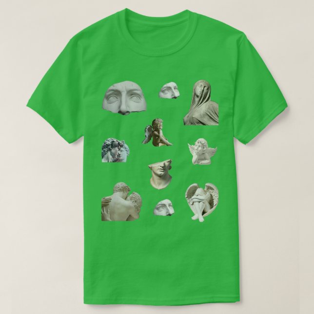 Marble Statues Renaissance Art Aestthetic T Shirt (Design framsida)