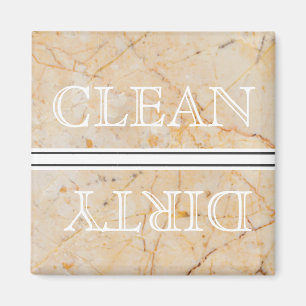 Marble Stil Dishwasher Magnet Clean & Dirty