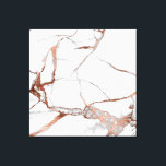 Marble Stone Abstrakt Ro Guld White Grått Copper Canvastryck<br><div class="desc">Abstrakt Minimal Luxury-Trendig Unik Glam Home Office Klubb Wall Decor kan skrivas ut i olika dimensioner beroende på personligt behov florenceK</div>