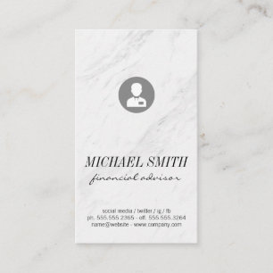 Marble Stone Business Avatar Visitkort