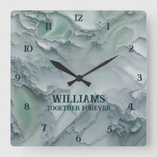 Marble Stone Clocks Personlig Fyrkantig Klocka