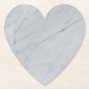 Marble Stone Heart Papper Underlägg