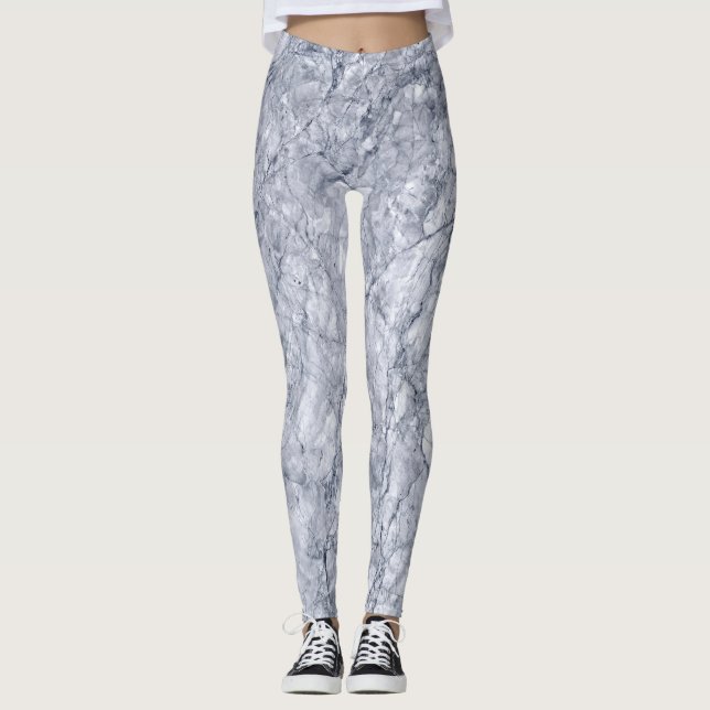 Marble Stone Mönster Leggings (Framsida)