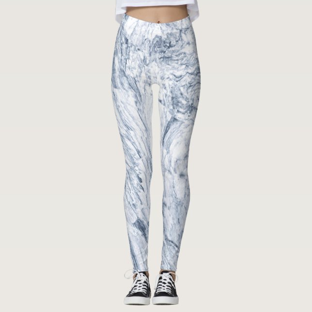 Marble Stone Mönster Leggings (Framsida)