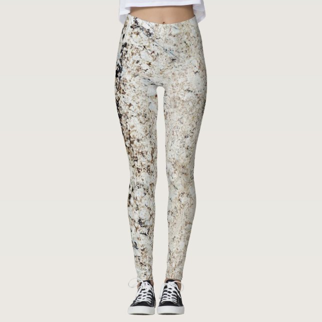 Marble Stone Mönster Leggings (Framsida)