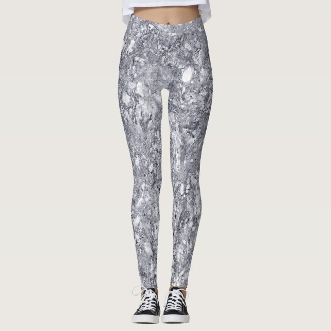 Marble Stone Mönster Leggings (Framsida)