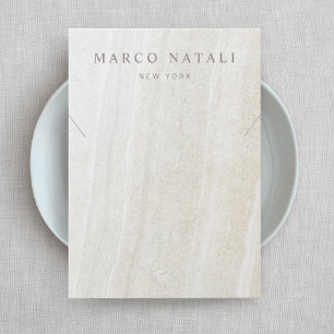 Marble Stone Necklace Bracelet Visning Card Visitkort
