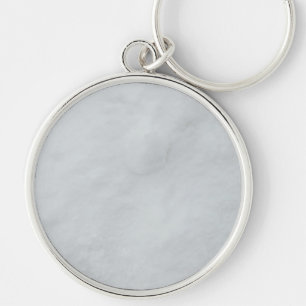 Marble Stone Premium Round Keychain Rund Silverfärgad Nyckelring