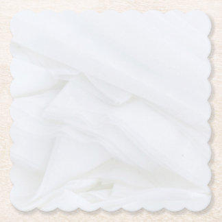 Marble Stone Scalloped Square Underlägg Papper