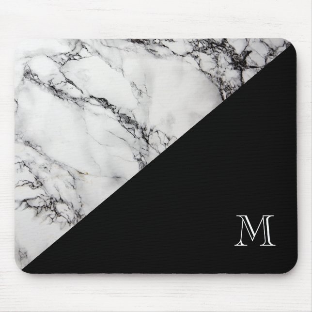 Marble Stone Struktur Black and White Musmatta (Framsidan)