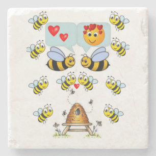 Marble Stone Underlägg Alla hjärtans dag