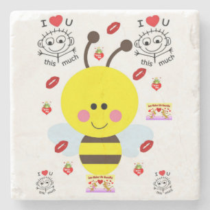 Marble Stone Underlägg Alla hjärtans dag