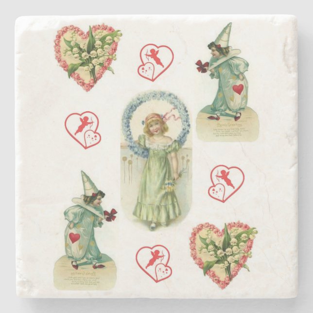 Marble Stone Underlägg Alla hjärtans dag (Framsidan)