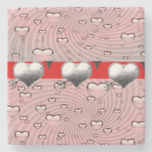 Marble Stone Underlägg Alla hjärtans dag