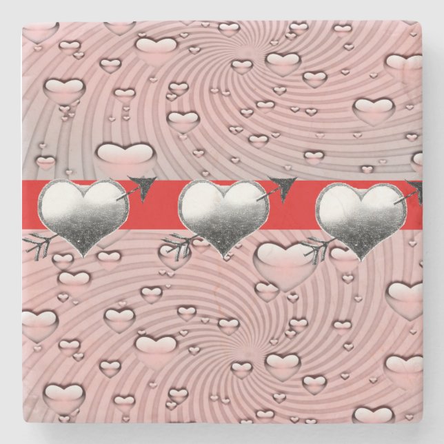 Marble Stone Underlägg Alla hjärtans dag (Framsidan)