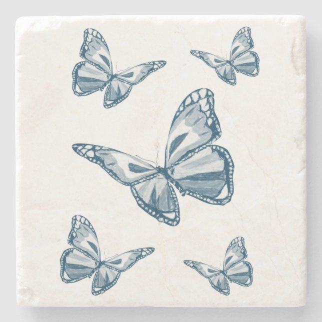 Marble Stone Underlägg Butterfly (Framsidan)