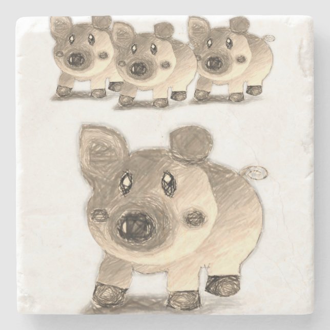 Marble Stone Underlägg Gris (Framsidan)