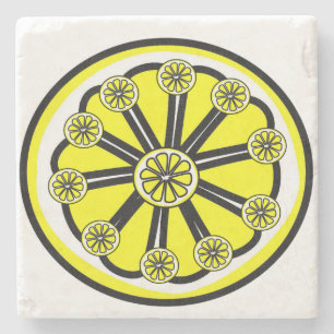 Marble Stone Underlägg Gult Lemons