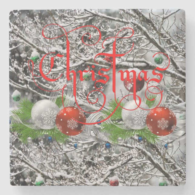 Marble Stone Underlägg jul (Framsidan)
