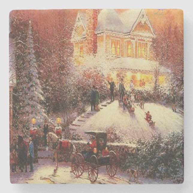 Marble Stone Underlägg jul (Framsidan)