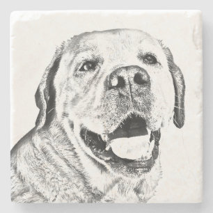 Marble Stone Underlägg - Labour Retriever Sten