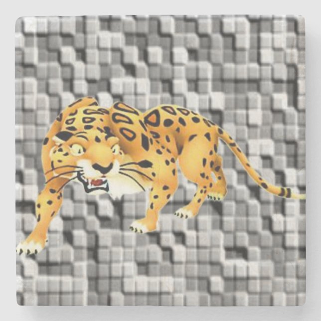 Marble Stone Underlägg Leopard Sten (Framsidan)