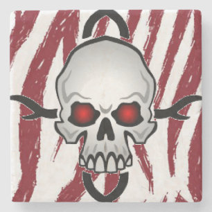 Marble Stone Underlägg Skull