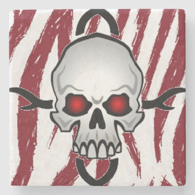 Marble Stone Underlägg Skull (Framsidan)