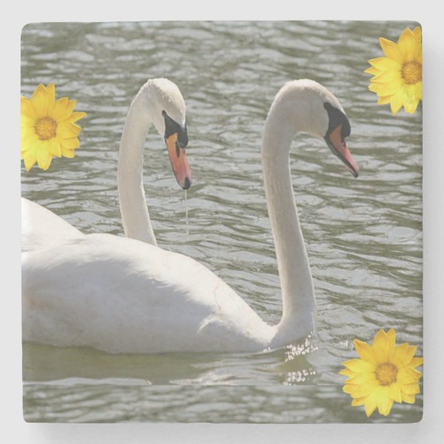 Marble Stone Underlägg Svan (Framsidan)