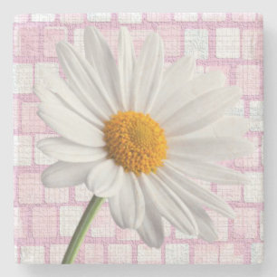 Marble Stone Underlägg Valentine Day Daisy