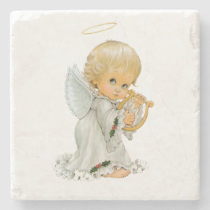 Marble Stone Underlägg Valentines Day Angel