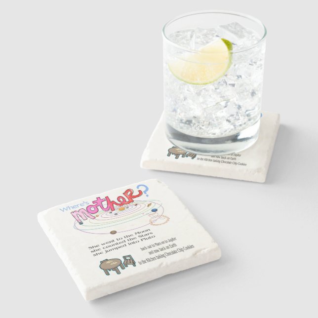 Marble Stone Underlägg var är Mor? (Sidan)