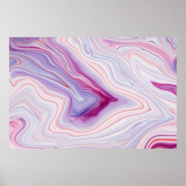 Marble struktur, bakgrund/vit grått marble patt poster (Framsidan)